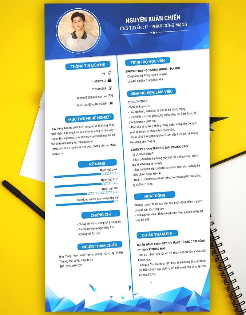 Một mẫu CV IT chuẩn và chuyên nghiệp cần có nội dung gì