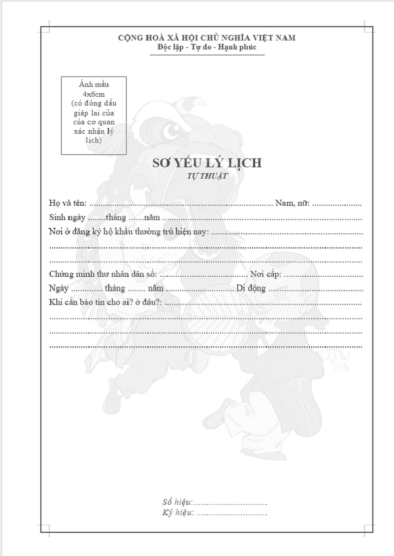 Sơ yếu lý lịch là gì? Cách viết sơ yếu lý lịch như thế nào?