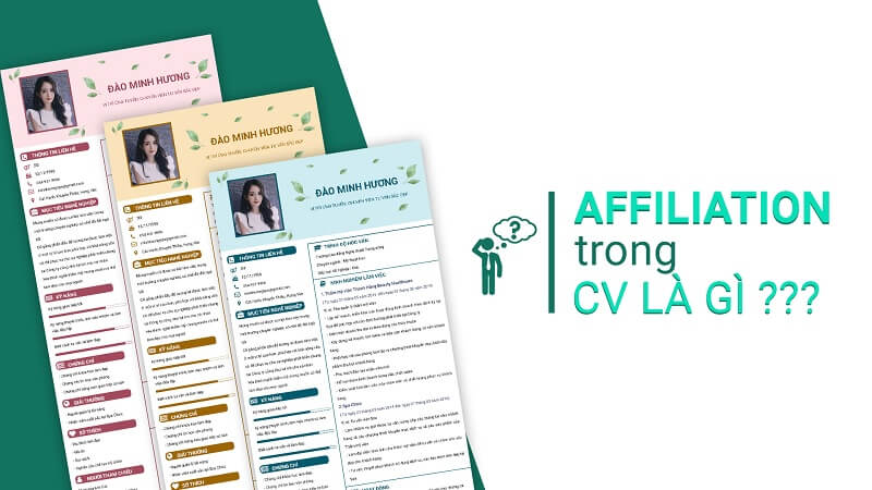 Affiliation trong CV là gì? Bí quyết tạo mẫu CV hoàn hảo cho ứng viên